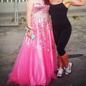 Bubblegum pink prom dress